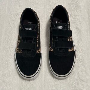 Vans Black and Leopard Sneakers